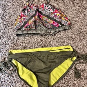 Colorful Patterned Bikini Set
